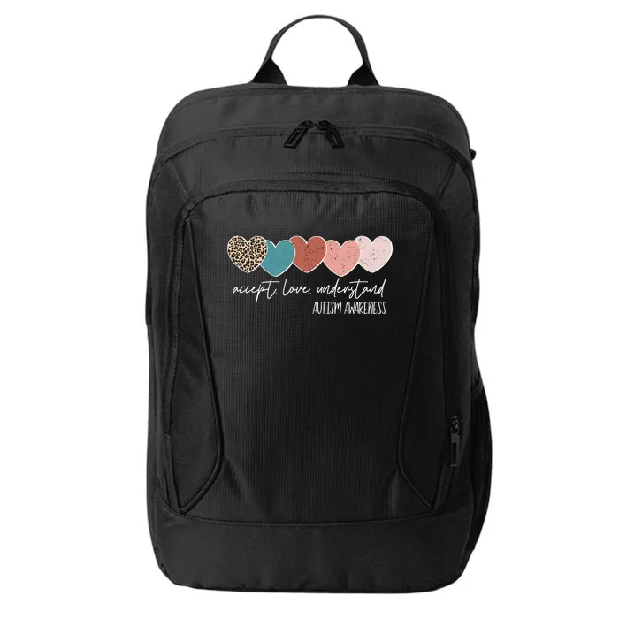 Autism Awareness Accept Love Understand City Backpack