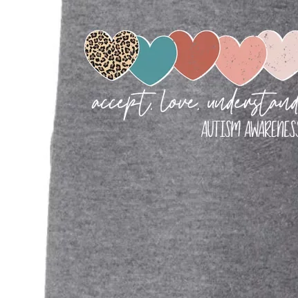 Autism Awareness Accept Love Understand Doggie 3-End Fleece Hoodie