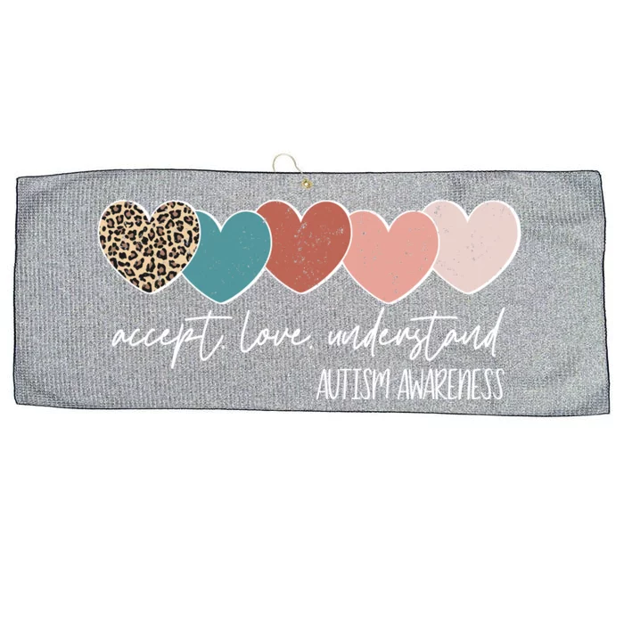 Autism Awareness Accept Love Understand Large Microfiber Waffle Golf Towel