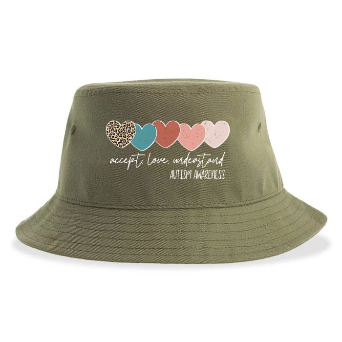 Autism Awareness Accept Love Understand Sustainable Bucket Hat