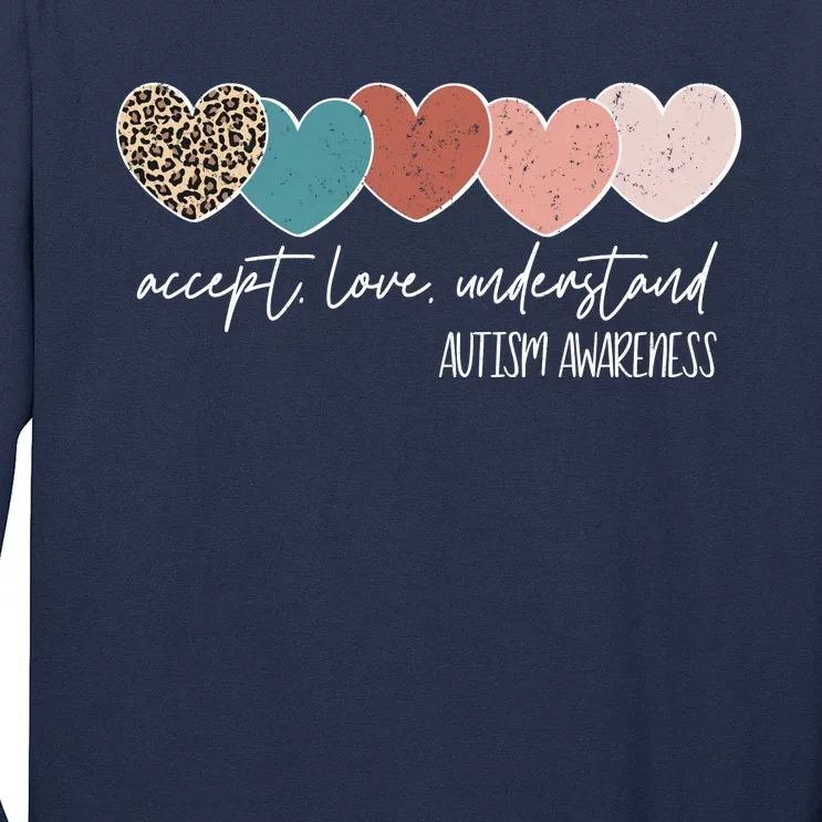 Autism Awareness Accept Love Understand Long Sleeve Shirt