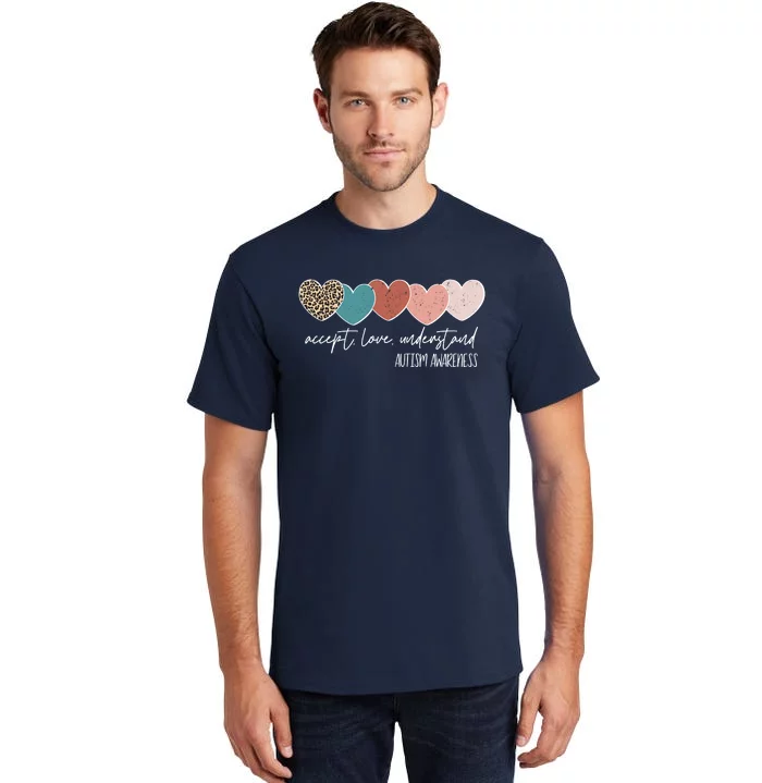 Autism Awareness Accept Love Understand Tall T-Shirt