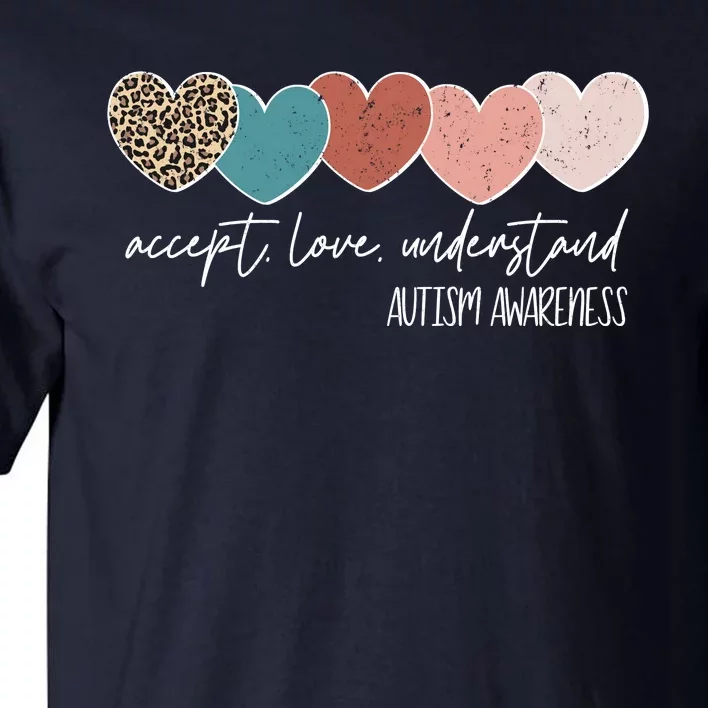 Autism Awareness Accept Love Understand Tall T-Shirt