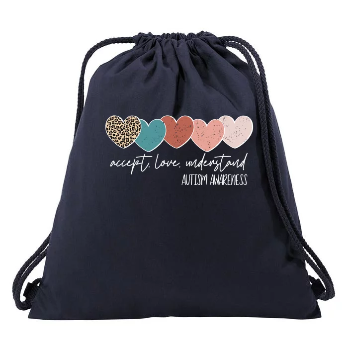 Autism Awareness Accept Love Understand Drawstring Bag