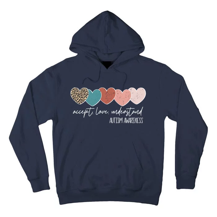 Autism Awareness Accept Love Understand Tall Hoodie