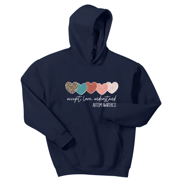 Autism Awareness Accept Love Understand Kids Hoodie