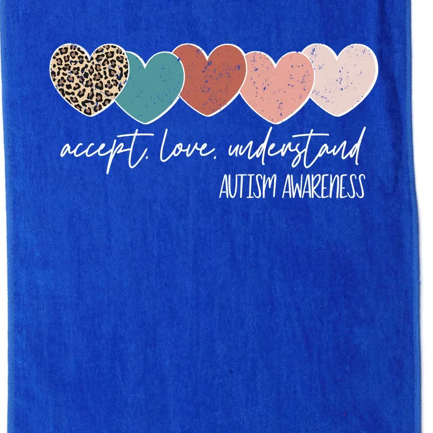 Autism Awareness Accept Love Understand Platinum Collection Golf Towel