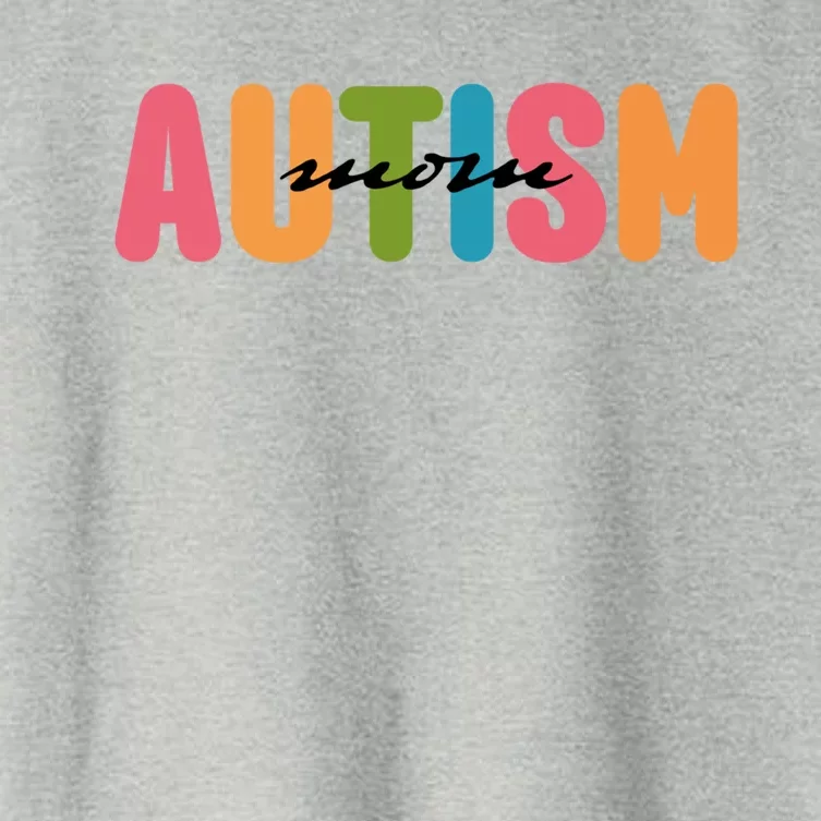 Autism Awareness Autistic Son Proud Autism Mama Autism Mom Meaningful Gift Women's Crop Top Tee