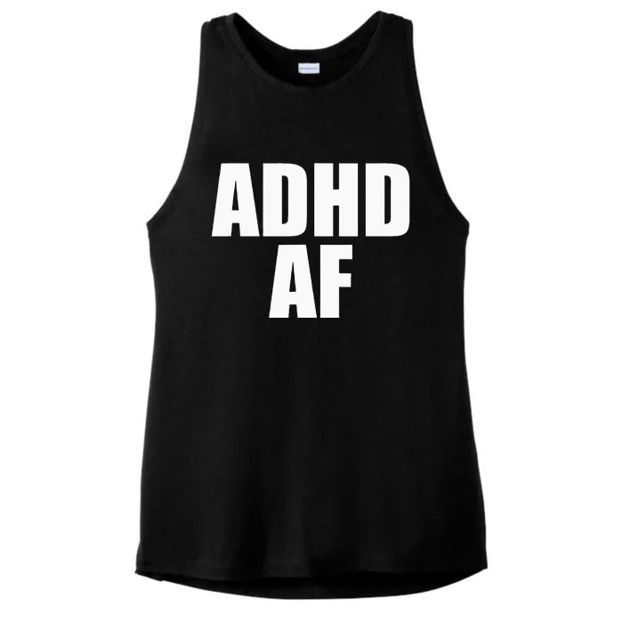 ADHD AF Ladies Tri-Blend Wicking Tank