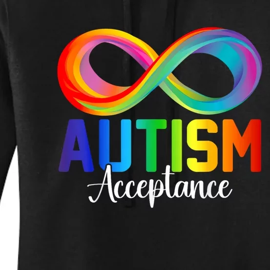 Autism Awareness Acceptance Infinity Symbol Women's Pullover Hoodie