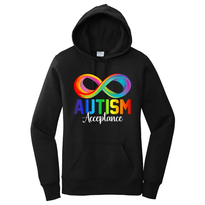 Autism Awareness Acceptance Infinity Symbol Women's Pullover Hoodie