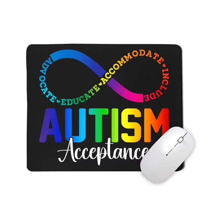 Autism Awareness Acceptance Infinity Symbol Mousepad