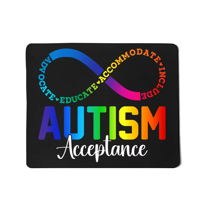 Autism Awareness Acceptance Infinity Symbol Mousepad