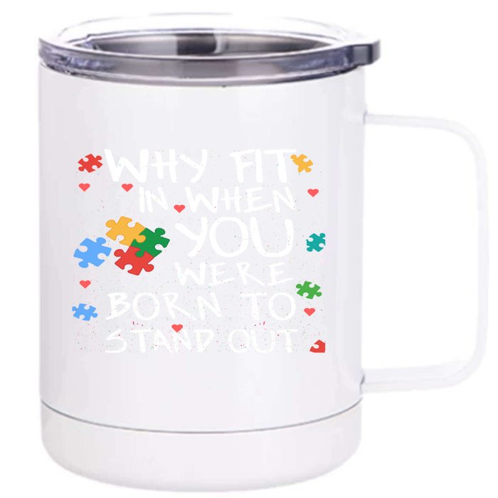 Autistic Autism Awareness Day I World Autism Awareness Day Gift Front & Back 12oz Stainless Steel Tumbler Cup