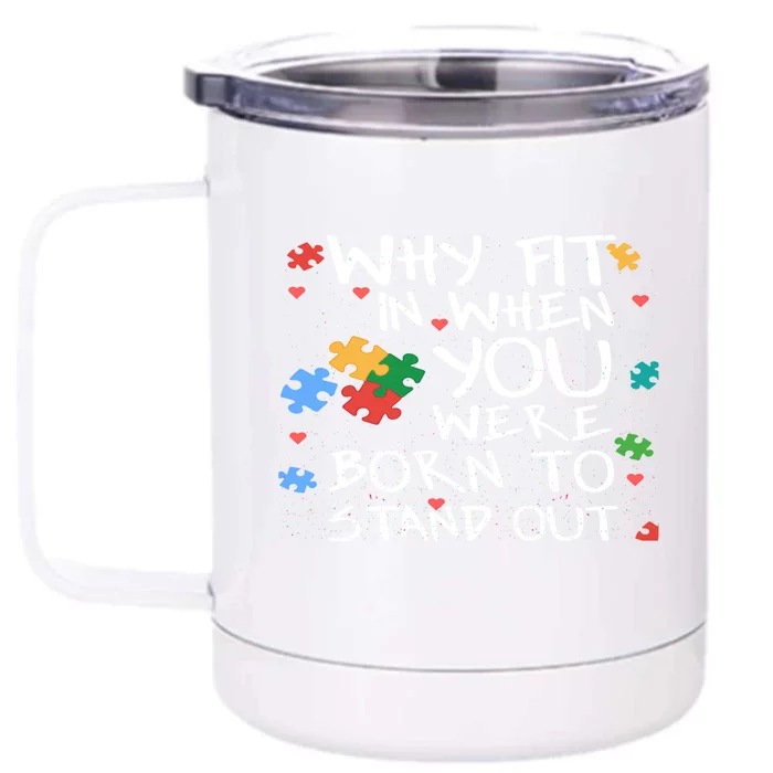 Autistic Autism Awareness Day I World Autism Awareness Day Gift Front & Back 12oz Stainless Steel Tumbler Cup