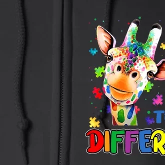 Autism Awareness Acceptance Wo Its Ok To Be Different Full Zip Hoodie