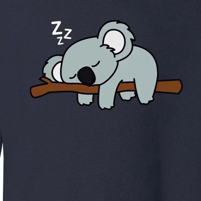 Adorable Australian Animal Tired Sleeping Cute Koala Bear Toddler Sweatshirt