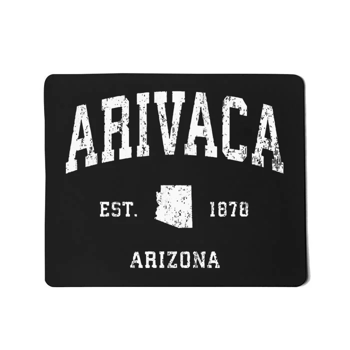 Arivaca Arizona AZ Vintage Athletic Sports Mousepad