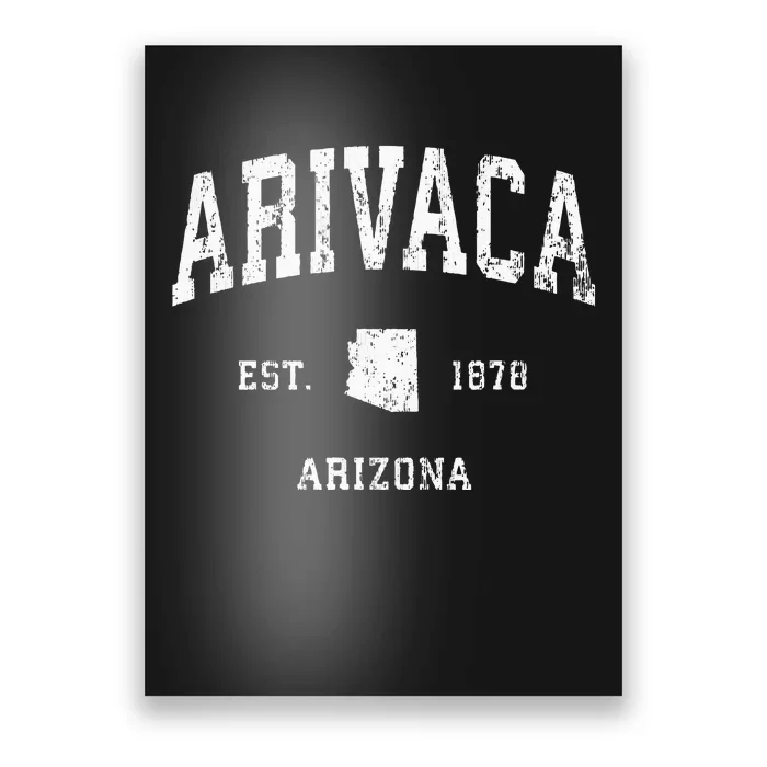 Arivaca Arizona AZ Vintage Athletic Sports Poster