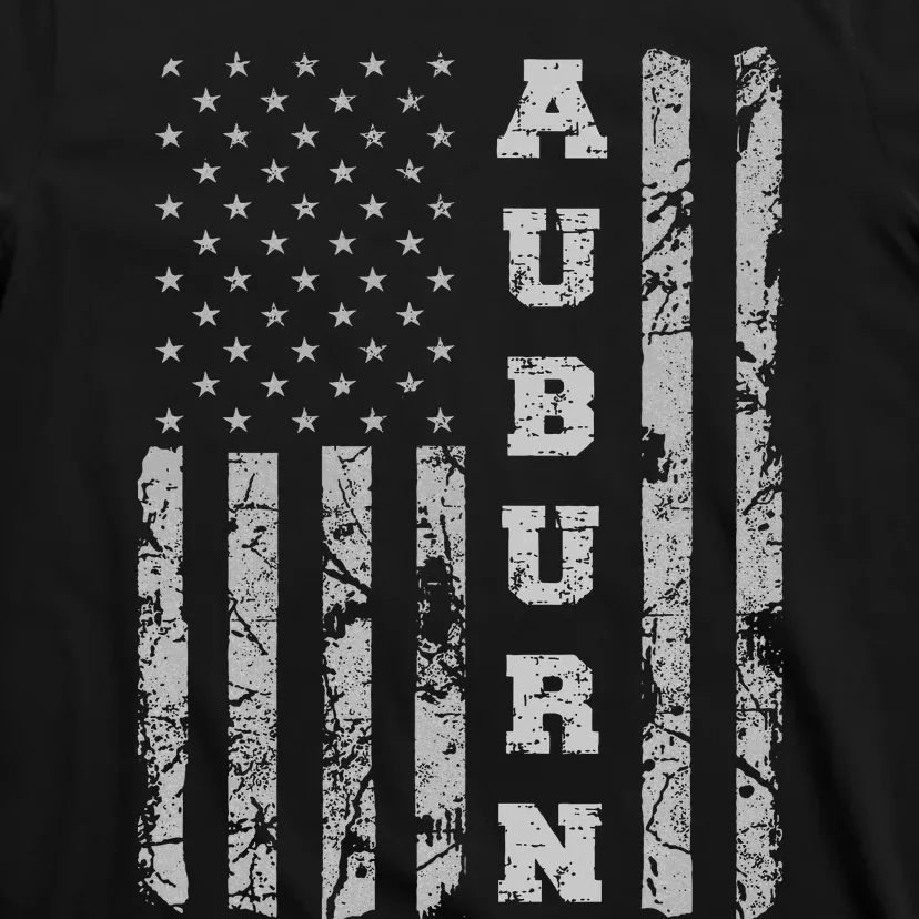 Auburn Alabama American Flag T-Shirt