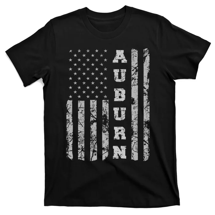 Auburn Alabama American Flag T-Shirt