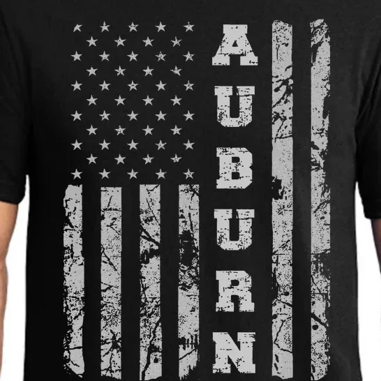 Auburn Alabama American Flag Pajama Set