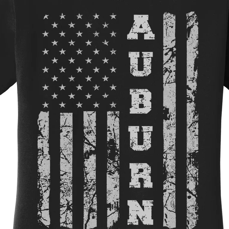 Auburn Alabama American Flag Women's T-Shirt