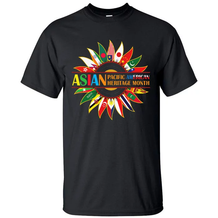 Asian American and Pacific Islander Heritage Month Sunflower Tall T-Shirt