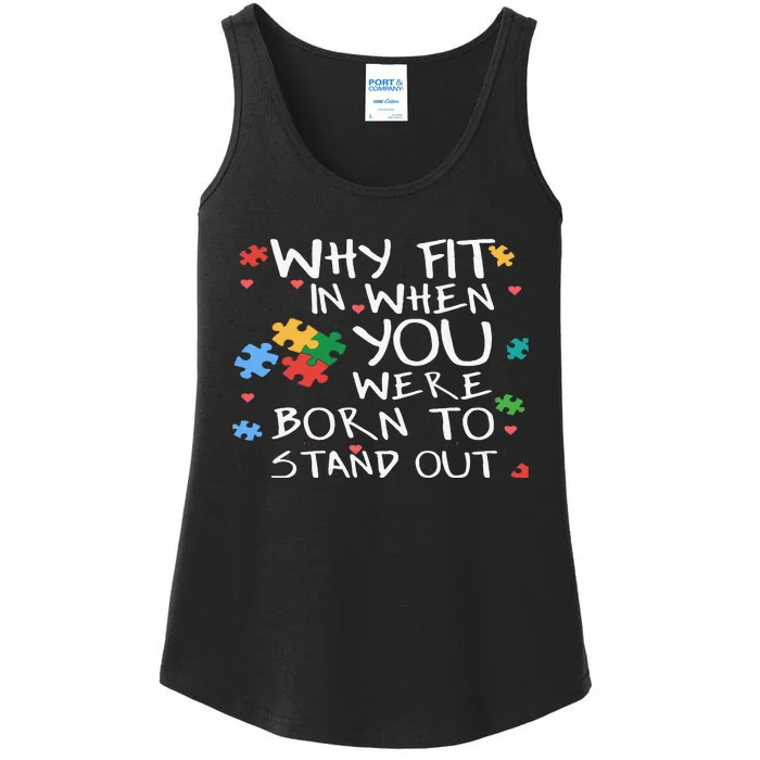 Autistic Autism Awareness Day I World Autism Awareness Day Ladies Essential Tank