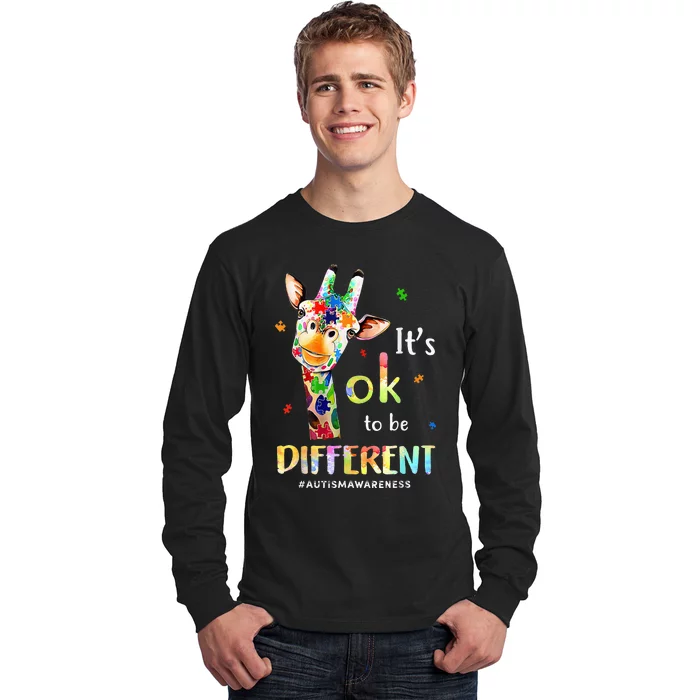 Autism Awareness Acceptance Its Ok To Be Different Long Sleeve Shirt