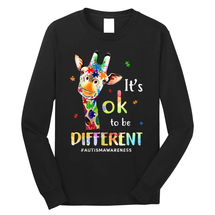 Autism Awareness Acceptance Its Ok To Be Different Long Sleeve Shirt