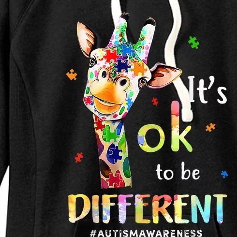 Autism Awareness Acceptance Its Ok To Be Different Women's Fleece Hoodie