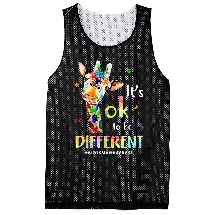 Autism Awareness Acceptance Its Ok To Be Different Mesh Reversible Basketball Jersey Tank