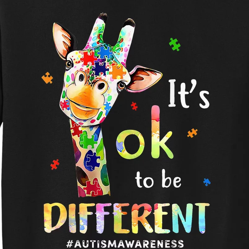 Autism Awareness Acceptance Its Ok To Be Different Tall Sweatshirt