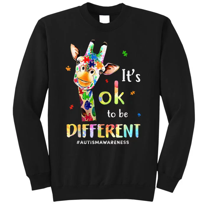 Autism Awareness Acceptance Its Ok To Be Different Tall Sweatshirt