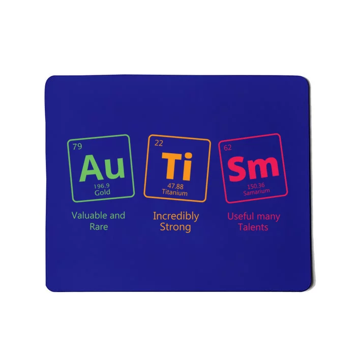 Awareness Autistic Autism Periodic Table Of Elets Gift Mousepad