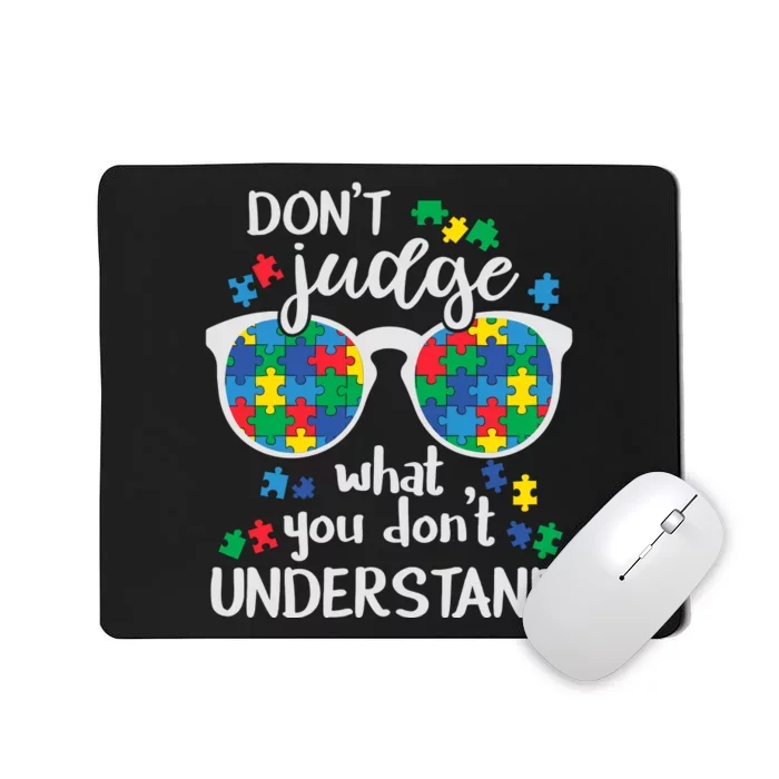 Autism Awareness Autistic Glasses Mousepad