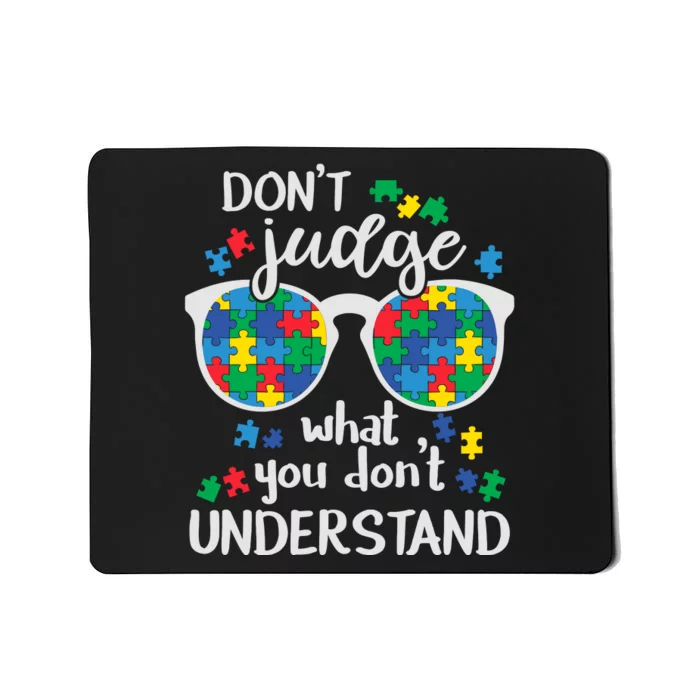 Autism Awareness Autistic Glasses Mousepad