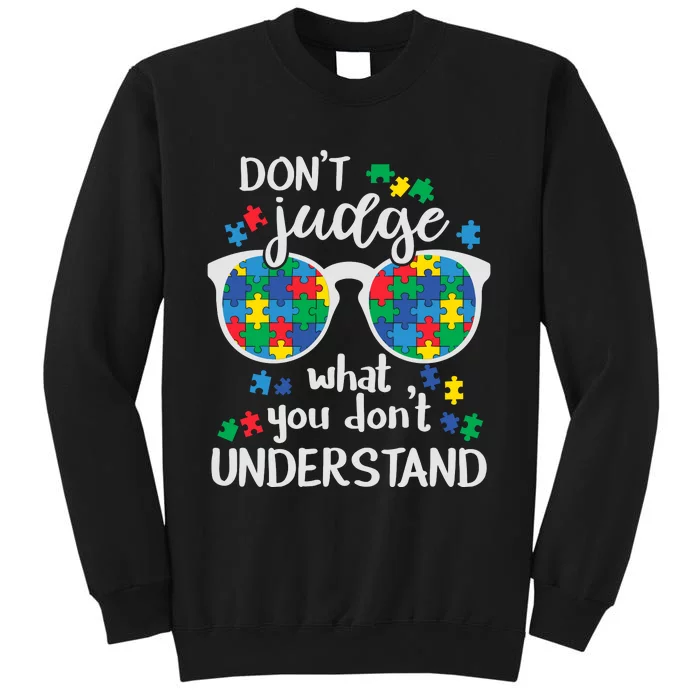 Autism Awareness Autistic Glasses Tall Sweatshirt