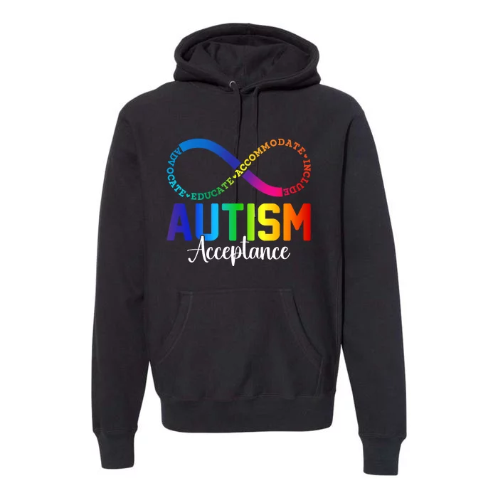 Autism Awareness Acceptance Infinity Symbol Premium Hoodie