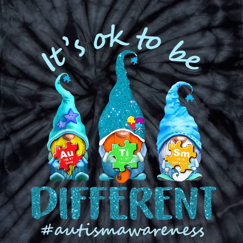 autism awareness acceptance  its ok to be different Tie-Dye T-Shirt