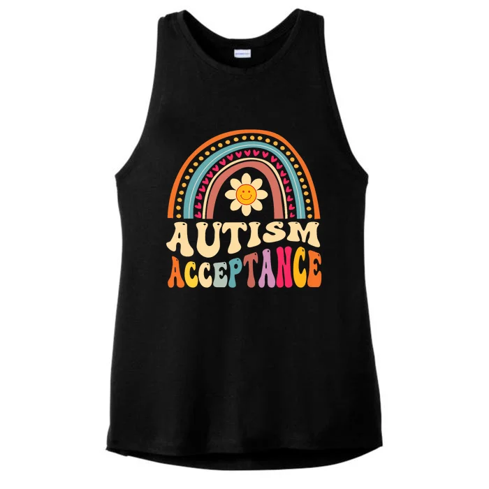 Autism Awareness Acceptance Special Education Teacher Gifts Ladies Tri-Blend Wicking Tank