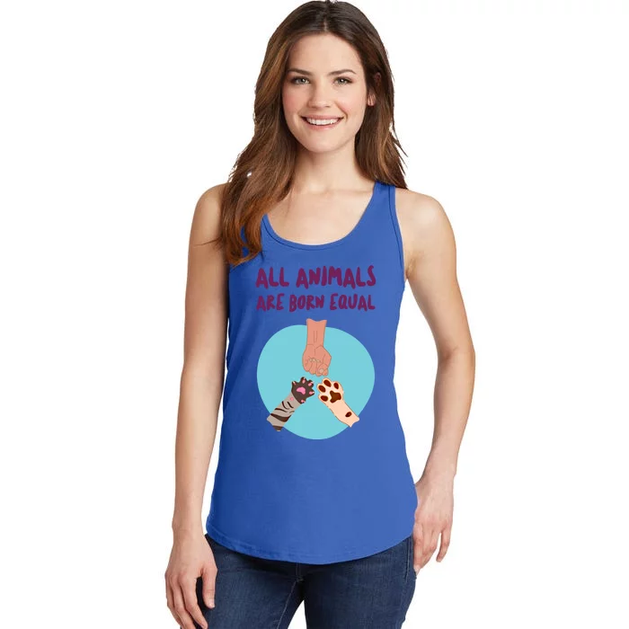 All Animals Are Born Equal Gift Ladies Essential Tank