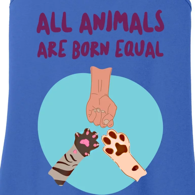 All Animals Are Born Equal Gift Ladies Essential Tank