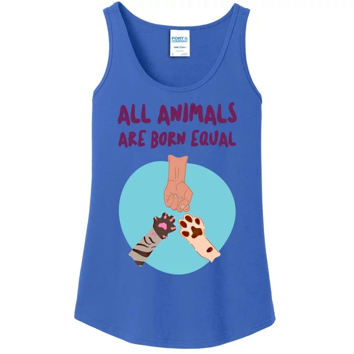 All Animals Are Born Equal Gift Ladies Essential Tank