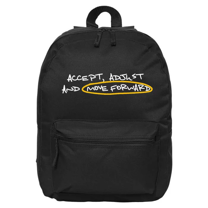 Accept Adjust And Move Forward 16 in Basic Backpack