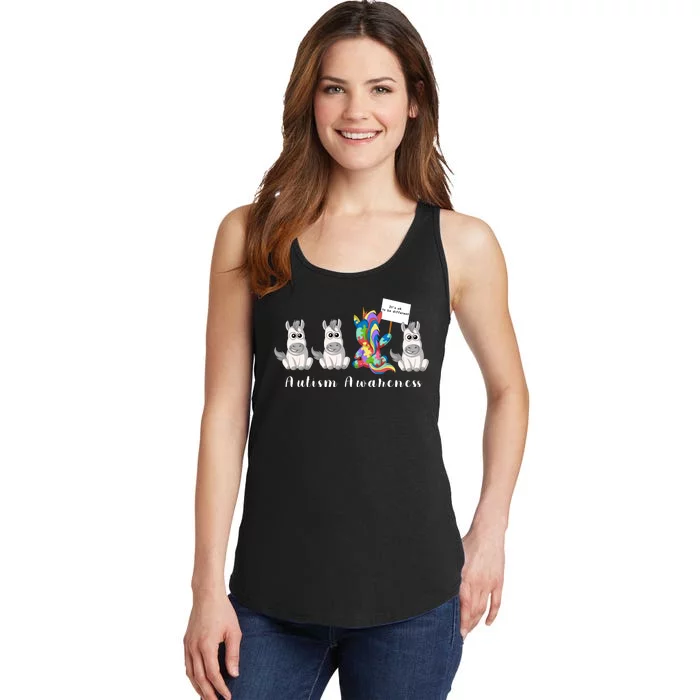 Autism Awareness Ladies Essential Tank