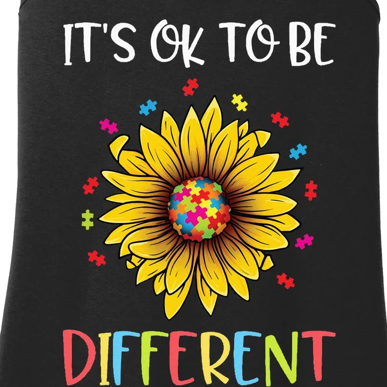 Autism Awareness Advocate It's OK to be Different Autism Ladies Essential Tank