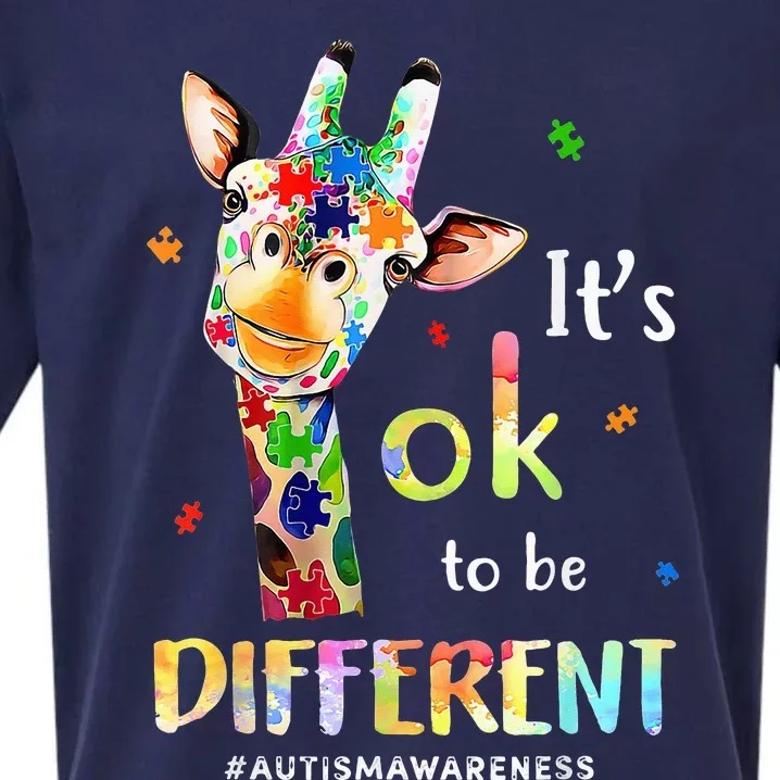 Autism Awareness Acceptance  Its Ok To Be Different Sueded Cloud Jersey T-Shirt