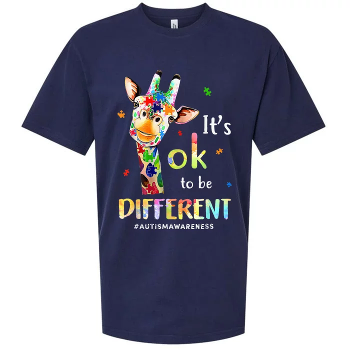 Autism Awareness Acceptance  Its Ok To Be Different Sueded Cloud Jersey T-Shirt